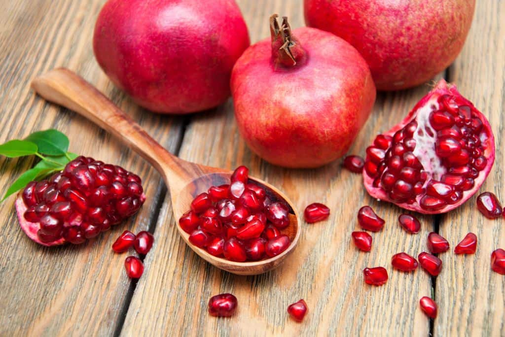 Pomegranates are rich in antioxidants that may help with skin repair and protect the skin against sun-related damage