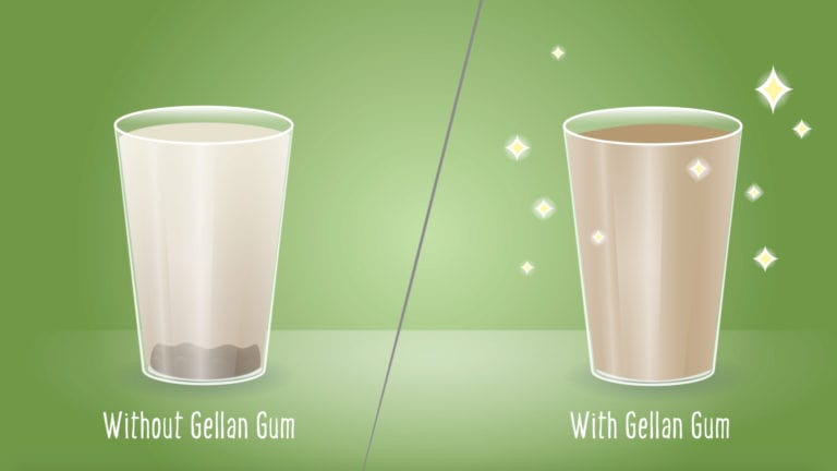 Foods that contain gellan gum
